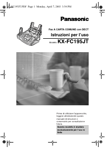 Manuale Panasonic KX-FC195JTG Fax
