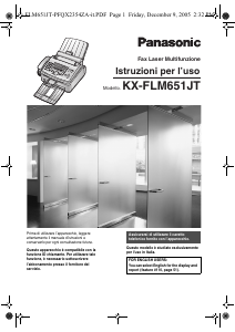 Manuale Panasonic KX-FLM651JT Fax