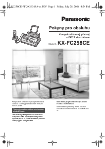 Manuál Panasonic KX-FC258CE Fax