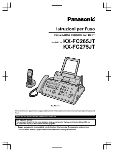 Manuale Panasonic KX-FC275JT Fax
