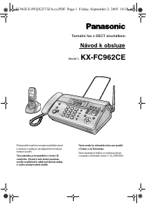 Manuál Panasonic KX-FC962CE Fax