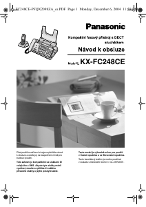 Manuál Panasonic KX-FC248CE Fax
