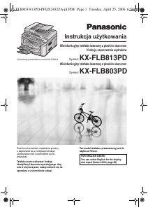 Instrukcja Panasonic KX-FLB803PD Faks