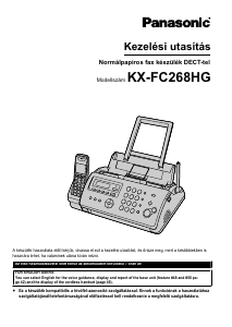Használati útmutató Panasonic KX-FC268HG Faxgép