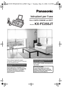 Manuale Panasonic KX-FC255JT Fax