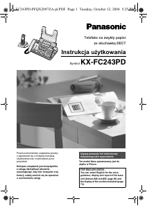 Instrukcja Panasonic KX-FC243PD Faks
