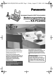 Bedienungsanleitung Panasonic KX-FC245G Faxmaschine