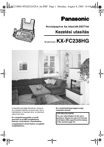 Használati útmutató Panasonic KX-FC238HG Faxgép