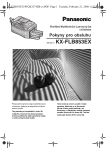 Manuál Panasonic KX-FLB853EX Fax