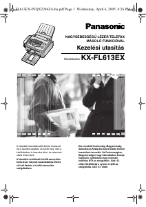 Használati útmutató Panasonic KX-FL613EX Faxgép