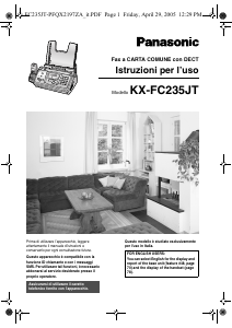 Manuale Panasonic KX-FC235JT Fax