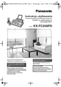 Instrukcja Panasonic KX-FC258PD Faks