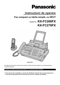 Manual Panasonic KX-FC278FX Aparat de fax