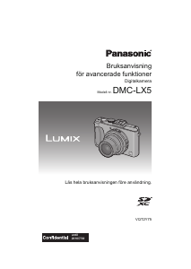 Bruksanvisning Panasonic DMC-LX5 Lumix Digitalkamera