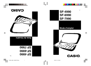 Mode d’emploi Casio SF-6990 Organiseur