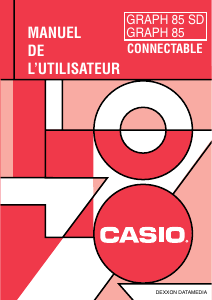 Mode d’emploi Casio GRAPH85 Calculatrice graphique