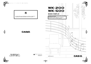 Mode d’emploi Casio WK-500 Clavier éléctronique