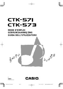 Mode d’emploi Casio CTK-573 Clavier éléctronique