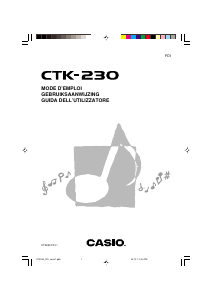 Mode d’emploi Casio CTK-230 Clavier éléctronique