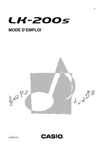 Mode d’emploi Casio LK-200S Clavier éléctronique