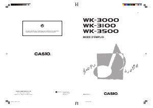 Mode d’emploi Casio WK-3000 Clavier éléctronique