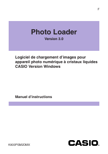 Mode d’emploi Casio Photo Loader 3.0