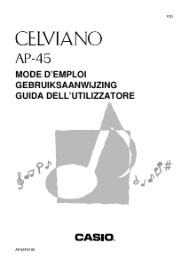 Mode d’emploi Casio AP-45 Celviano Piano numérique