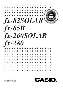 Mode d’emploi Casio FX-260SOLAR Calculatrice