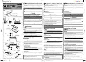 Mode d’emploi Casio CS-66P Support de clavier