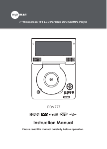 Bedienungsanleitung Mpman PDV777 DVD-player