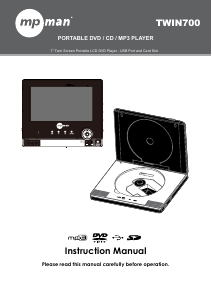 Manuale Mpman TWIN700 Lettore DVD