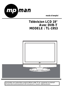 Mode d’emploi Mpman TL-1953 Téléviseur LCD