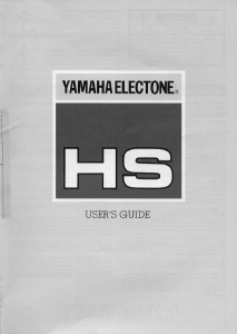 Manual Yamaha HS-4 Organ