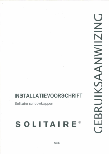 Handleiding Solitaire SOD902600I Afzuigkap