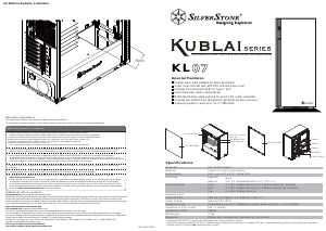 Manuale SilverStone KL07 Case PC