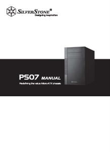Manual de uso SilverStone PS07 Caja PC
