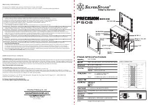 Manual SilverStone PS08 PC Case