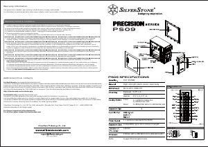 Mode d’emploi SilverStone PS09 Boîtier PC