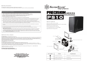 Mode d’emploi SilverStone PS10 Boîtier PC