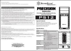 Manual de uso SilverStone PS12 Caja PC