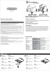 Manual de uso SilverStone AR09-115XS Enfriador de CPU