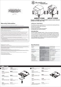 Manuale SilverStone AR10-115XS Dissipatore CPU