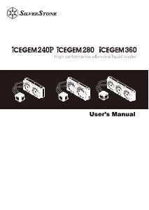 Manual de uso SilverStone IceGem 240P Enfriador de CPU