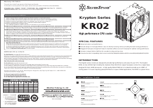 Manuale SilverStone KR02 Dissipatore CPU