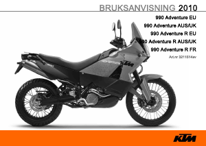 Bruksanvisning KTM 990 Adventure Motorcykel