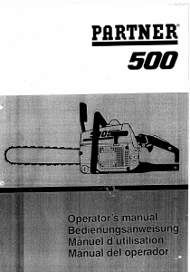 Manual Partner 500 Chainsaw
