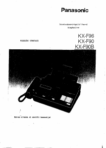 Használati útmutató Panasonic KX-F96 Faxgép