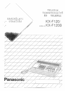 Használati útmutató Panasonic KX-F120 Faxgép
