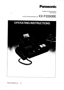 Manual Panasonic KX-F2090BE Fax Machine