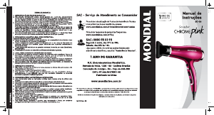 Manual Mondial SC-36 Secador de cabelo
